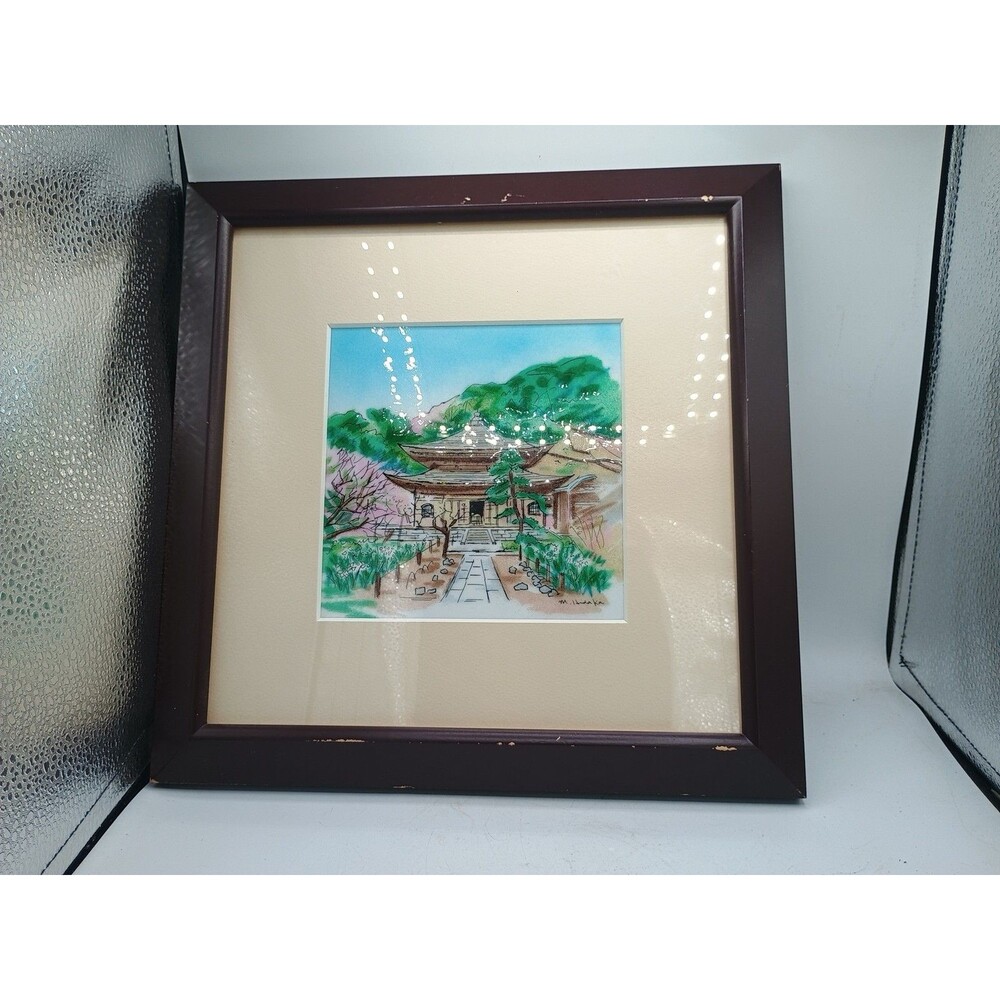 Cloisonne Japanese Painting Interior Framed Art Crafts Japanese Style